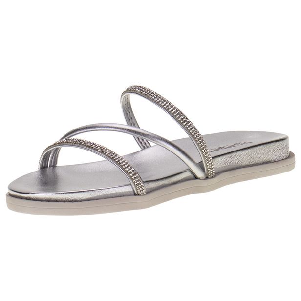 Tamanco Feminino Flat Via Marte - 2319707 PRATA 34