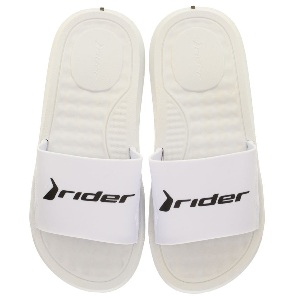Chinelo Masculino Slide Step Rider - 12265 BRANCO/PRETO - cloviscalcados
