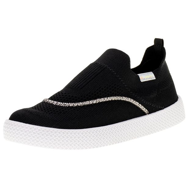 Tênis Feminino Slip On Beira Rio - 4280130 PRETO 34