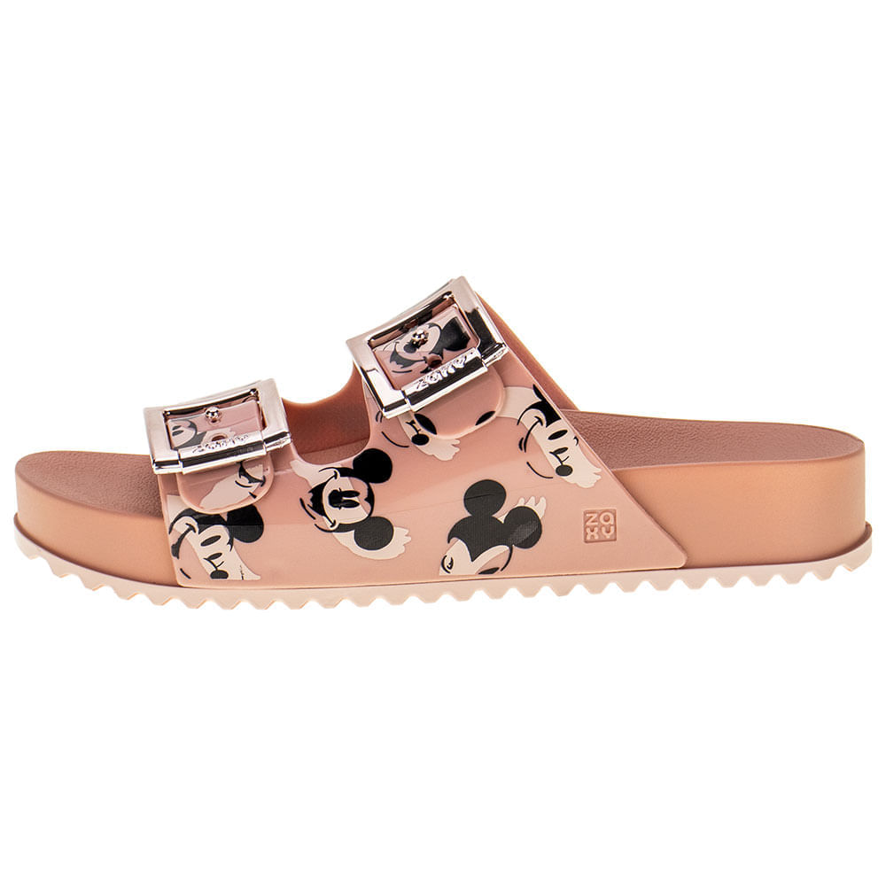 フィッカス・ジョイハート　SPILAL リビングサイズ Sandália Joy Mickey Partner Conforto Zaxy - 18262 ROSA | Clovis