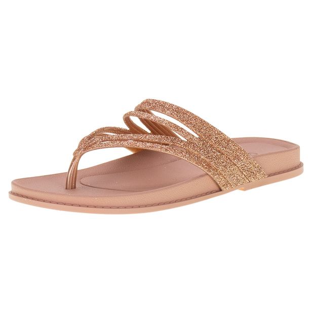 Tamanco Feminino Flat Radiante Grendha - 19011 BRONZE 33/34