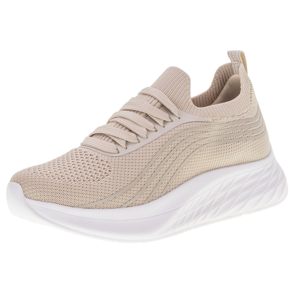 Marte Knit Feminino Tenis Via Marte Sem Cadarço Tênis Via Marte