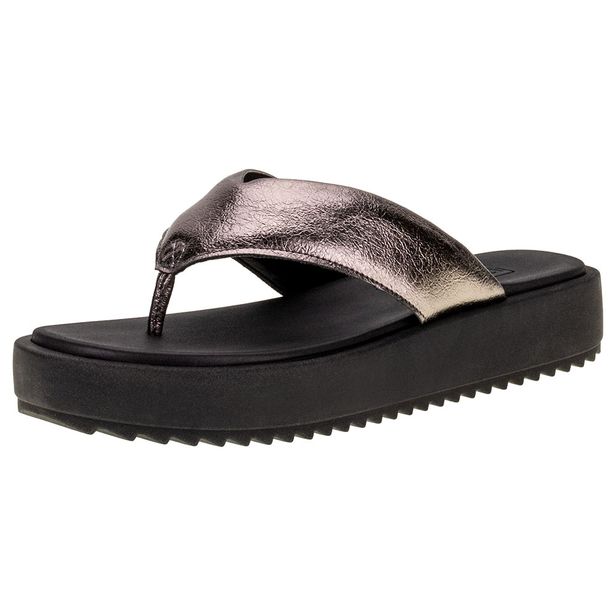 Tamanco Feminino Flat Moleca - 5489100 PRATA 34