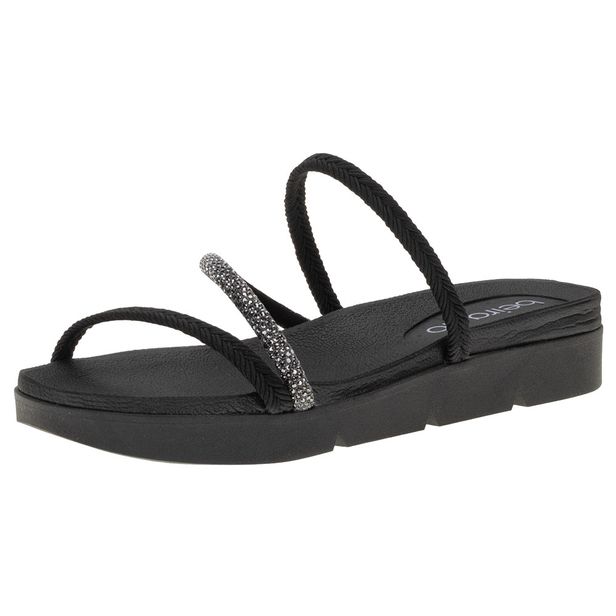 Tamanco Feminino Flat Beira Rio - 8387533 PRETO 34