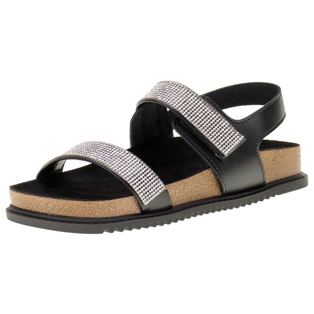 Sandália Feminina Flat Beira Rio - 8523104 PRETO 34