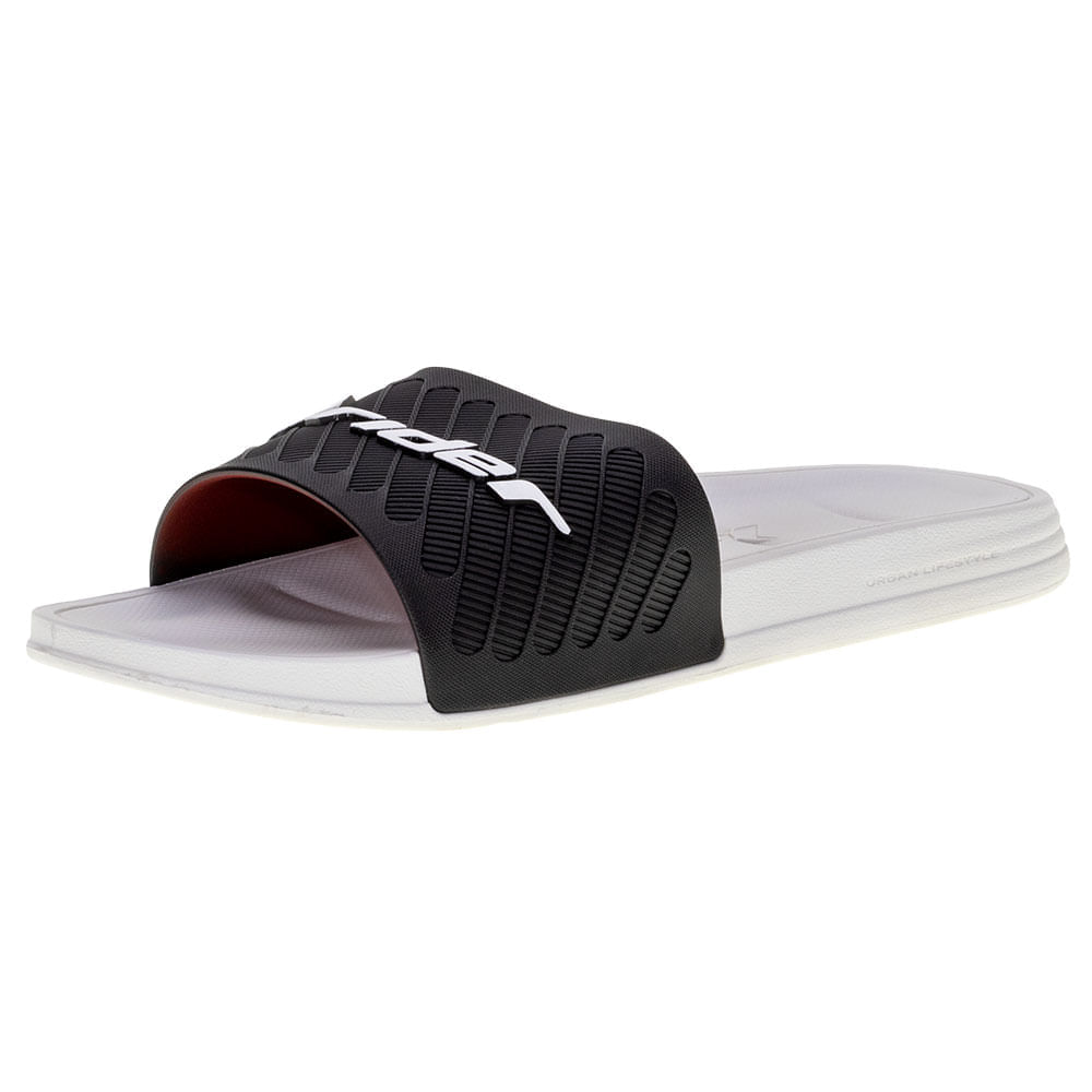 Chinelo Masculino Slide Free II Rider - 12323 BRANCO/PRETO