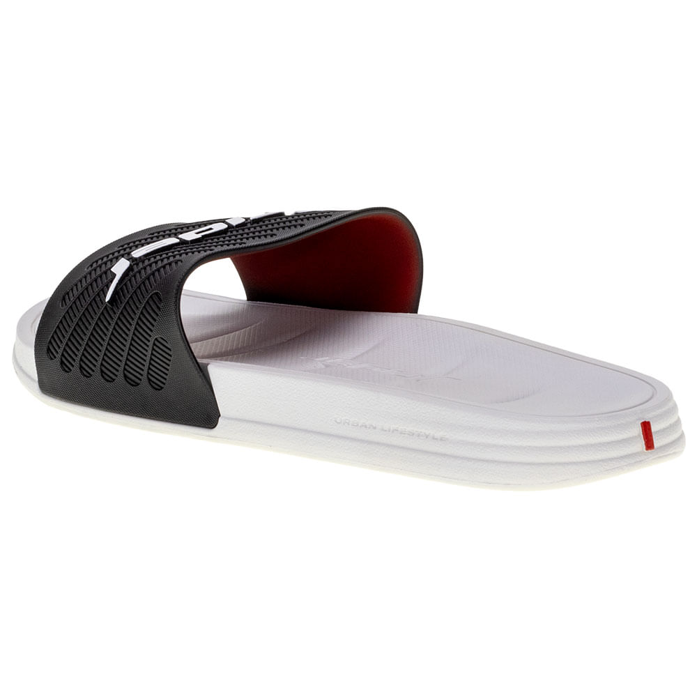Chinelo Masculino Slide Free II Rider - 12323 BRANCO/PRETO
