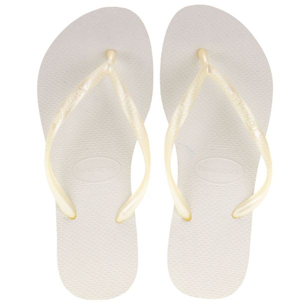 Chinelo Feminino Slim Havaianas - 4000030 BRANCO 01 33/34