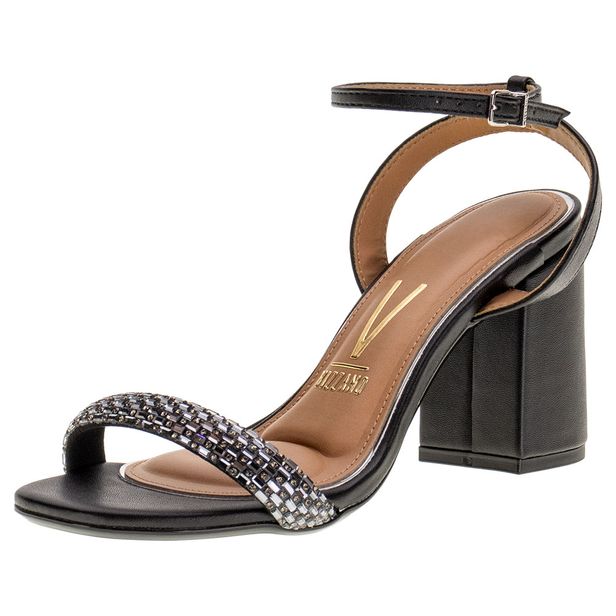 Sandália Feminina Salto Grosso Vizzano - 6409211 PRETO 36
