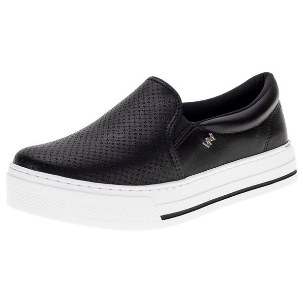 Tênis Feminino Slip On Via Marte - 234701 PRETO 01 35