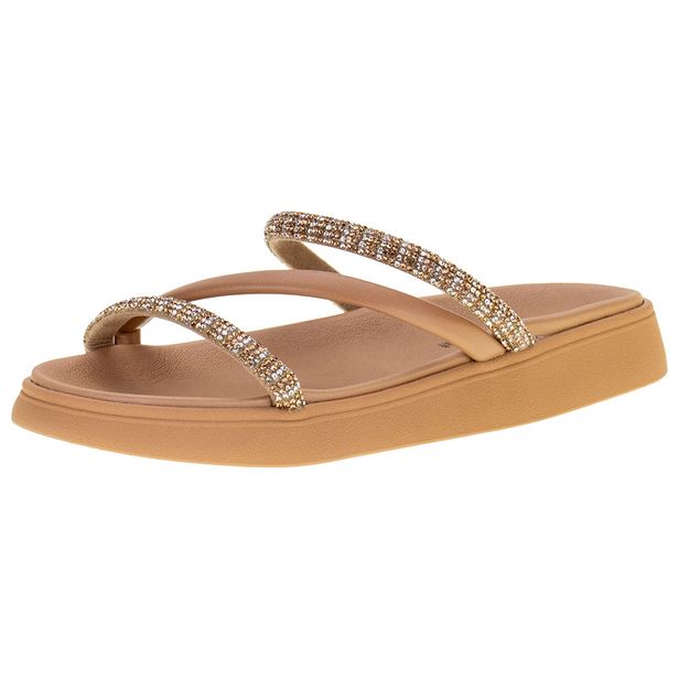 Tamanco Feminino Flat Moleca - 5469121 BEGE 34