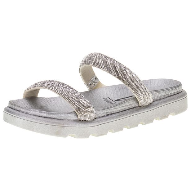 Tamanco Feminino Flat Vizzano - 6459310 PRATA 34