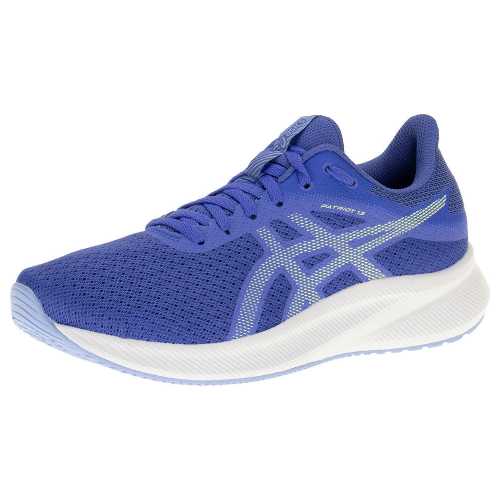 Tênis Feminino Patriot 13 Asics 10123B312 AZUL cloviscalcados