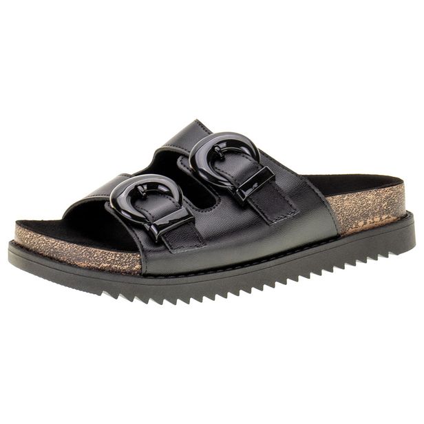 Sandália Feminina Conforto Moleca - 5500103 PRETO 34