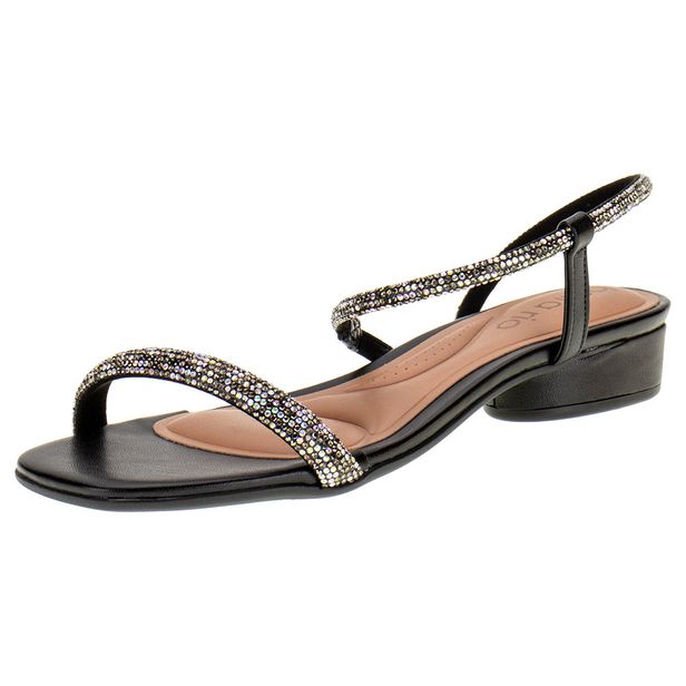 Sandália Feminina Salto Grosso Beira Rio - 8504108 PRETO 35