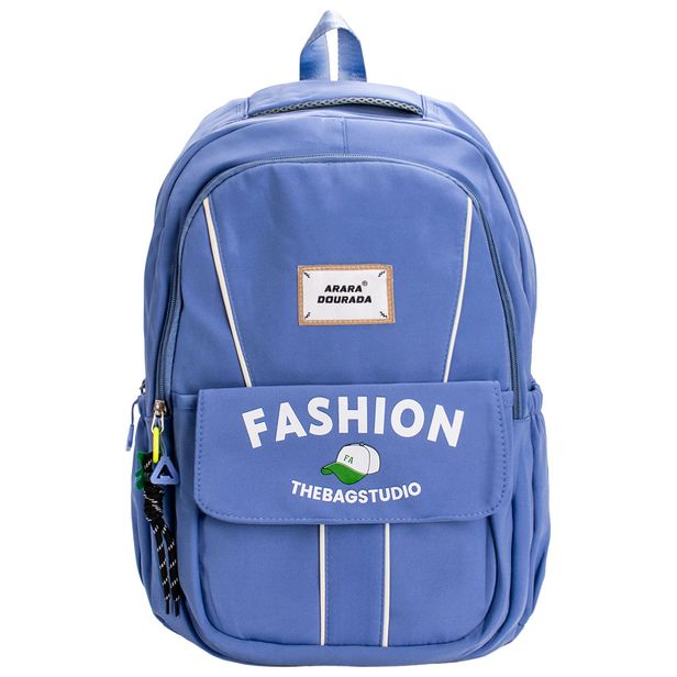 Mochila Feminina Arara Dourada - RY66175 AZUL