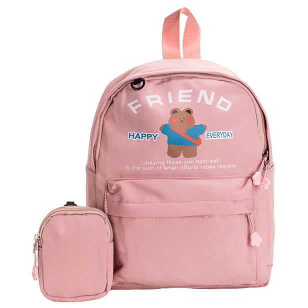 Mochila Infantil Arara Dourada - RY66193 ROSA