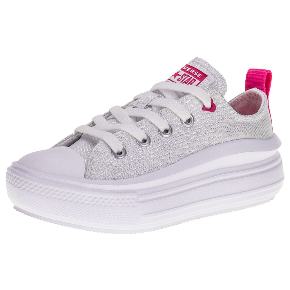 Tênis Infantil Chuck Taylor Move Converse All Star CK1125 PRATA