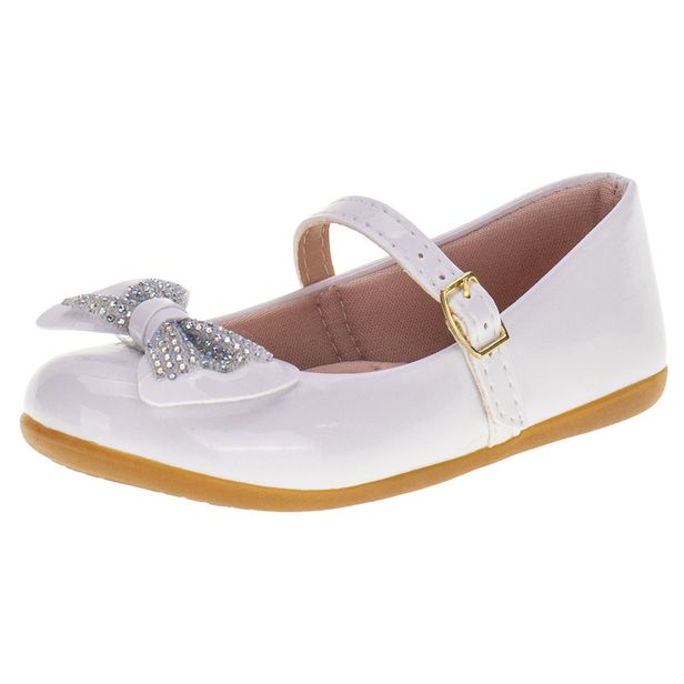 Sapatilha Infantil Feminina Lily Kids - 18147 BRANCO 20