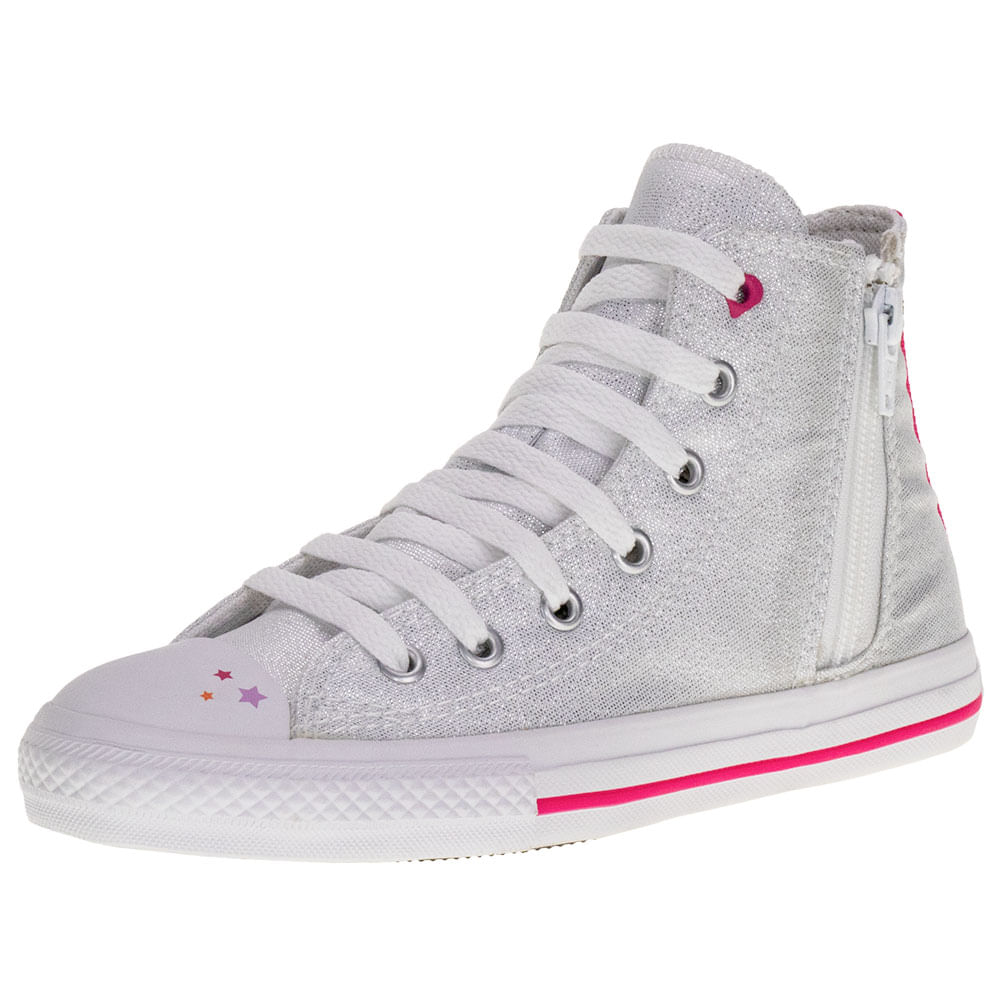 Tênis Infantil Chuck Taylor Converse All Star CK1126 PRATA 27