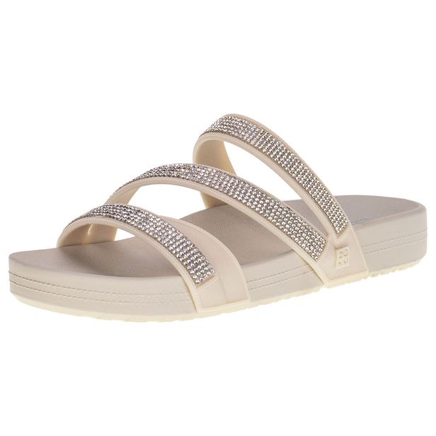 Sandália Feminina Flat Glow Zaxy - 19017 MARFIM 36