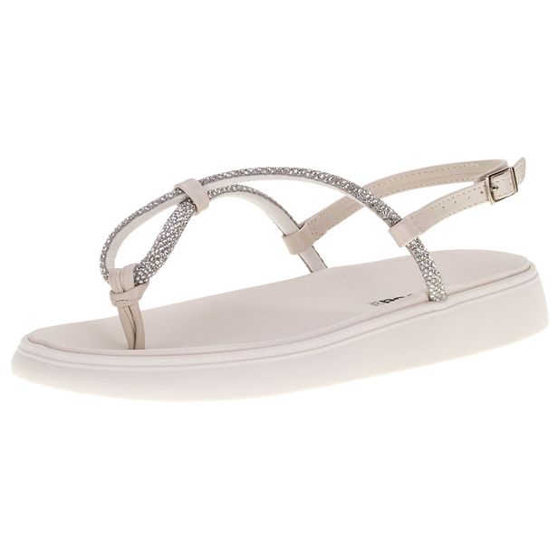 Sandália Feminina Flat Moleca - 5499100 BRANCO 34