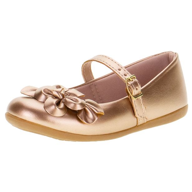 Sapatilha Infantil Feminina Lily Kids 18144 BRONZE 22