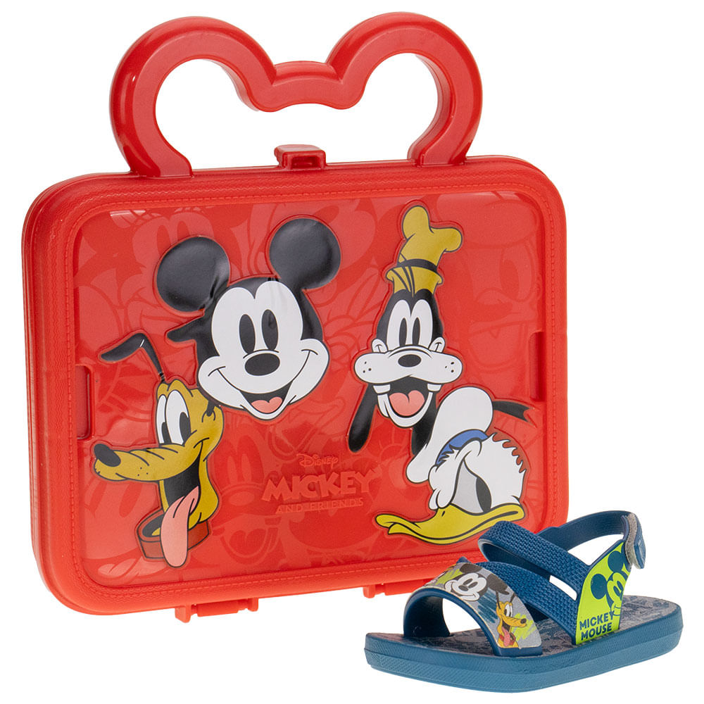 Kit Sandália Disney e Maleta Divertida Grendene Kids 22998 AZUL