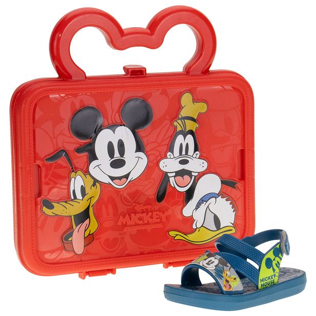 Kit Sandália Disney e Maleta Divertida Grendene Kids 22998 AZUL 19