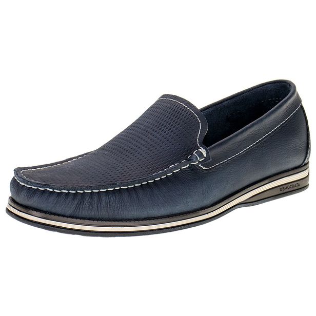 Mocassim Masculino Denim Flow Democrata - 135201 MARINHO 02 38