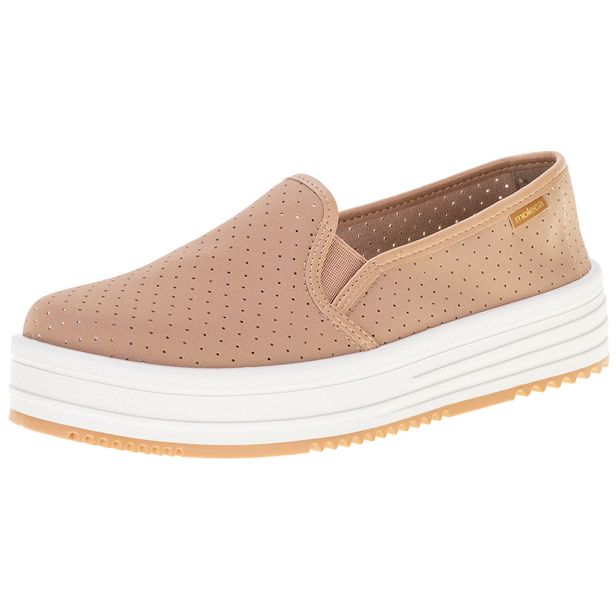 Tênis Feminino Slip On Moleca - 5782100 BEGE 34