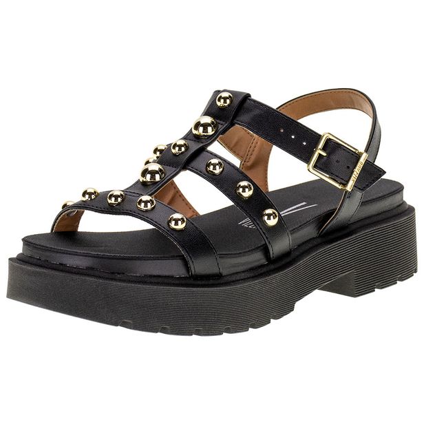 Sandália Feminina Salto Grosso Vizzano 6499110 PRETO 35