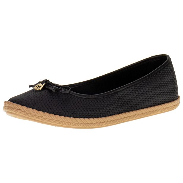 Sapatilha Feminina Moleca 5287215 PRETO 34