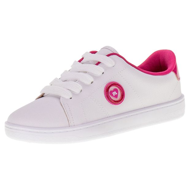 Tênis Infantil Feminino Molekinha  2554119 BRANCO/ROSA 26