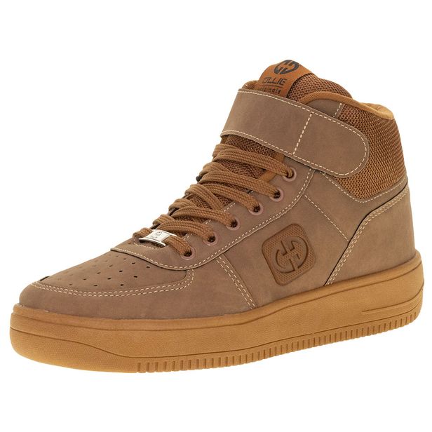 Tênis Masculino Cano Alto Premium Ollie 417 CAMEL 37