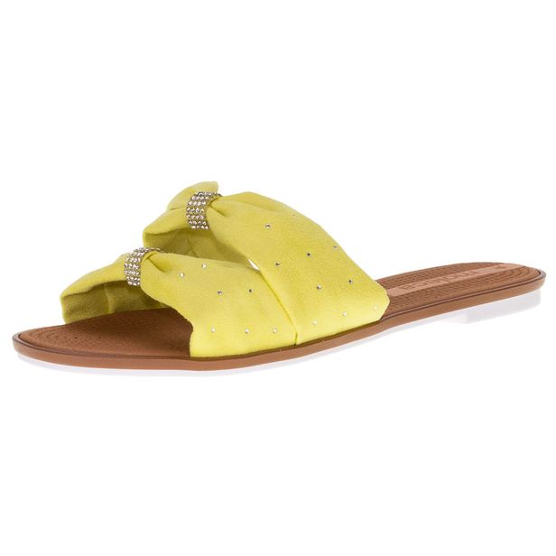 Sandália Feminina Rasteira Moleca - 5297451 AMARELO 34