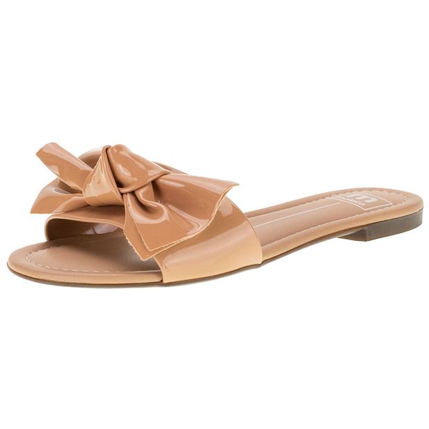 Sandália Feminina Rasteira Moleca 5429439 BEGE 35