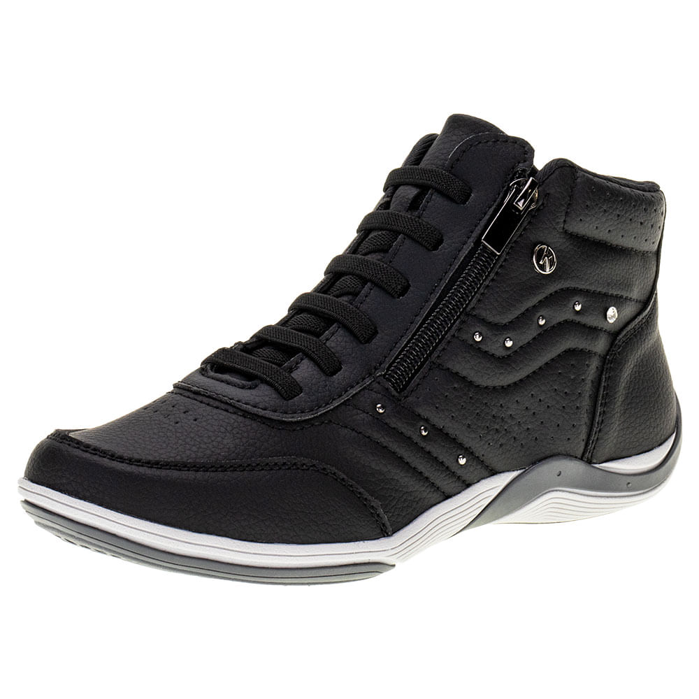 Tenis nike feminino cano alto fashion preto