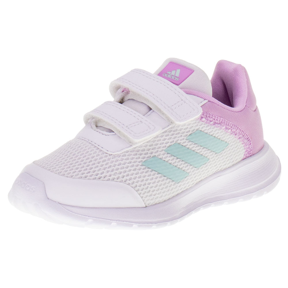 Tênis Infantil Feminino Tensaur Run Adidas IG8570 BRANCO/ROSA