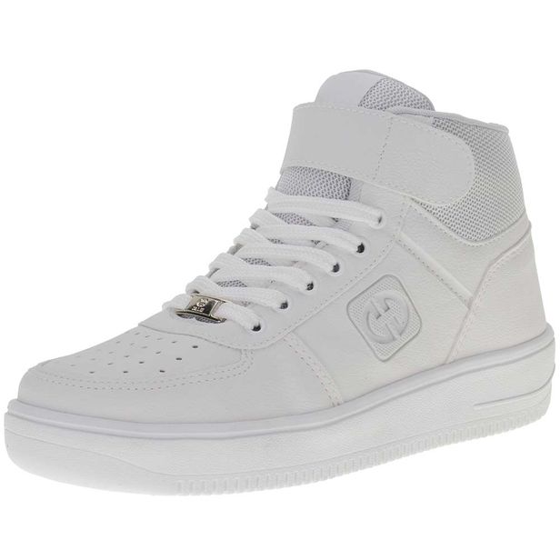 Tênis Masculino Cano Alto Premium Ollie 417 BRANCO 38