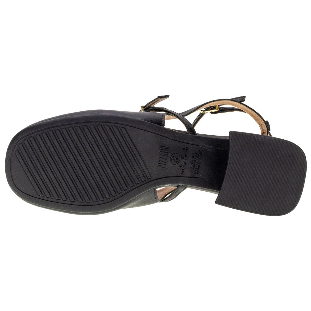 Sapato Feminino Salto Grosso Vizzano 1426101 PRETO cloviscalcados