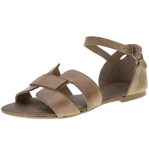 Sandália Feminina Flat Miss Western 128T TAUPE 35