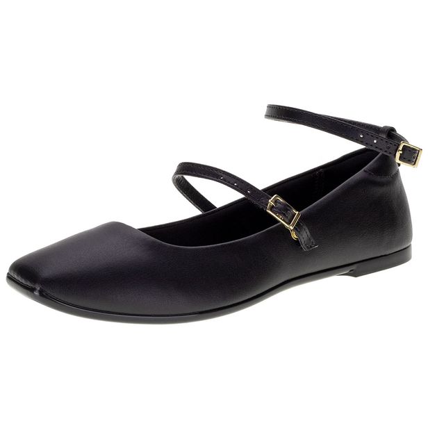 Sapatilha Feminina Flat Moleca 5735224 PRETO 35