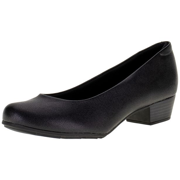 Sapato Feminino Salto Baixo Modare - 7032400 PRETO 01 35