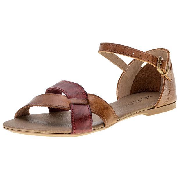Sandália Feminina Flat Miss Western 189T CASTANHO 38