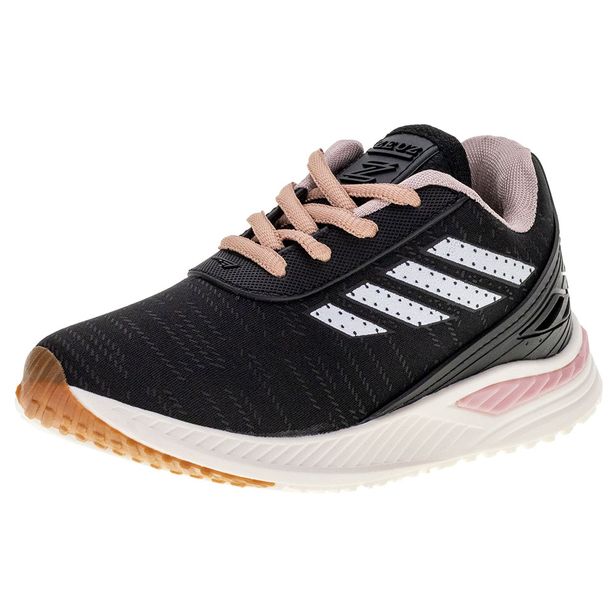 Tênis Infantil Feminino Zeuz 92KX PRETO/ROSA 32