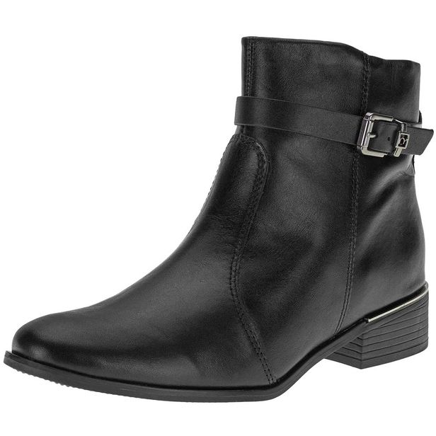 Bota Feminina Cano Baixo Ramarim 2453104 PRETO 35