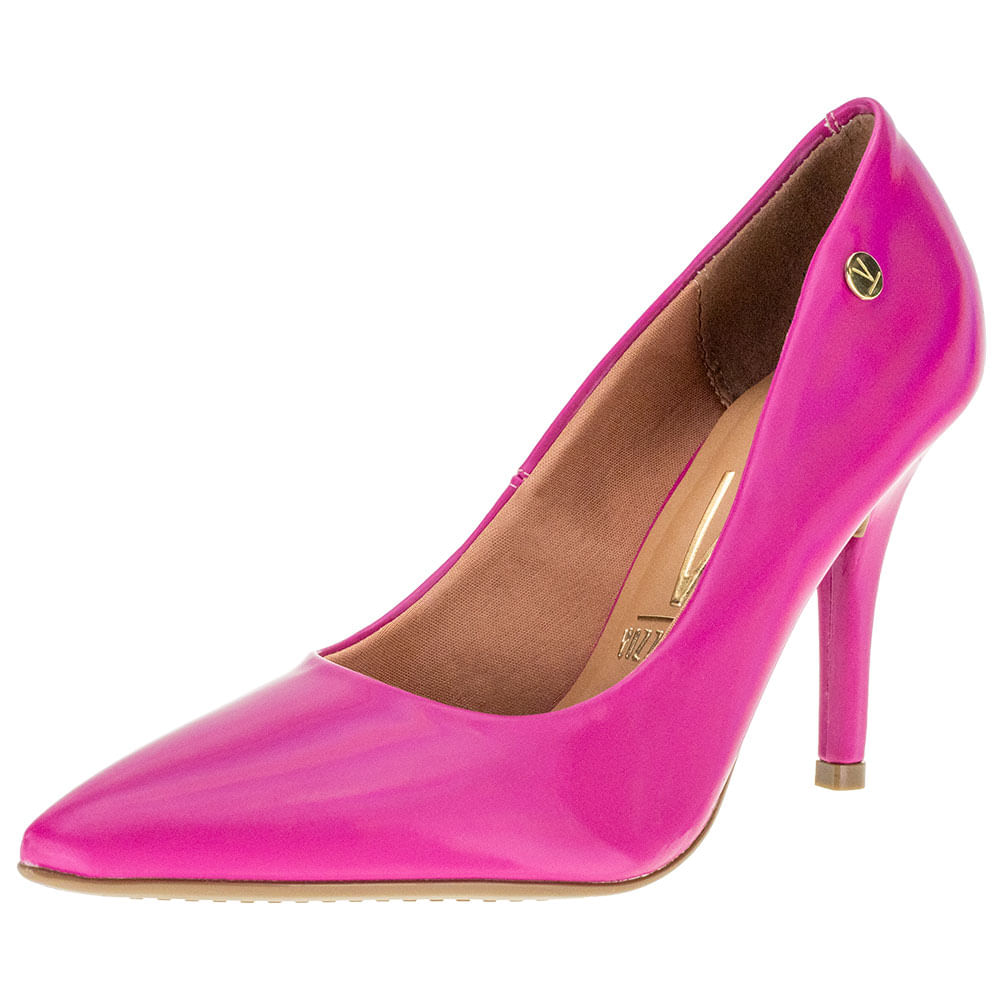 Scarpin Feminino Gloss Salto Alto Vizzano 11841101 PINK