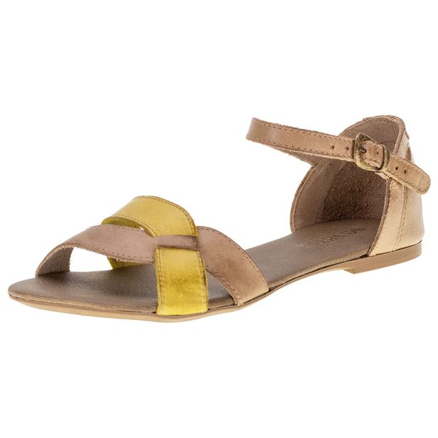 Sandália Feminina Flat Miss Western 189T TAUPE 34