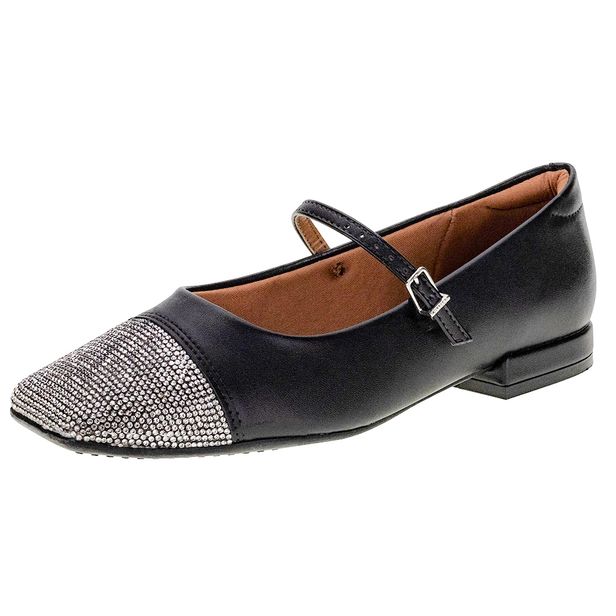 Sapato Feminino Salto Grosso Vizzano 14277103 PRETO 35